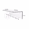 40cm Clear Acrylic Floating Wall Mounted Shelves for Bedroom