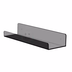 Transparent Plastic Display PS Wall Shelf for Shop