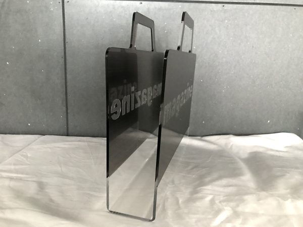 Silver Acrylic Customize Logo Display Stand with Haundle - Image 10