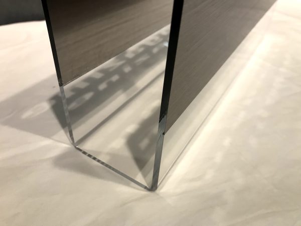 Silver Acrylic Customize Logo Display Stand with Haundle - Image 2