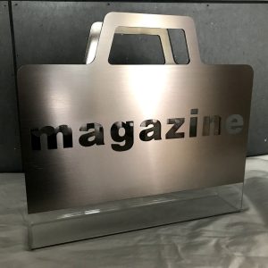 Silver Acrylic Customize Logo Display Stand with Haundle
