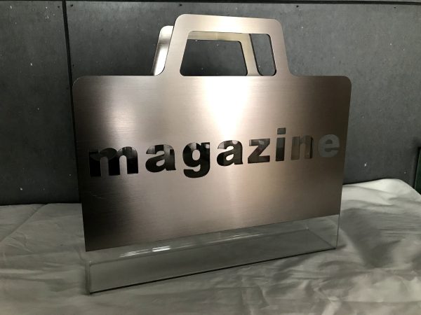 Silver Acrylic Customize Logo Display Stand with Haundle