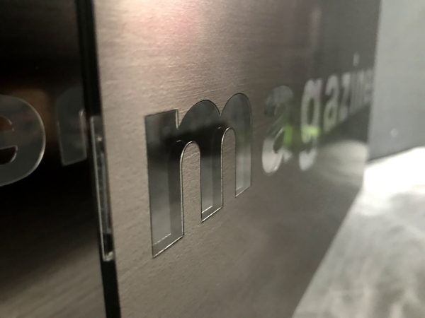 Silver Acrylic Customize Logo Display Stand with Haundle - Image 7