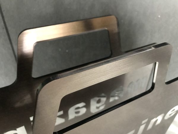 Silver Acrylic Customize Logo Display Stand with Haundle - Image 9