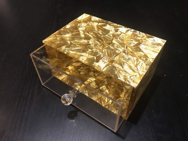 Gold Hand-made Quodra Drawer Organizer