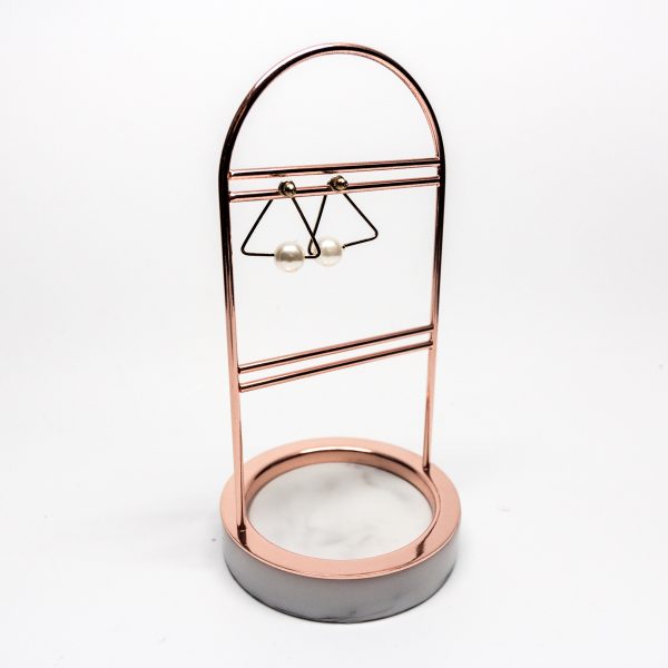 Marble Bottom Hanging Jewelry Display Rack