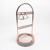 Rose Gold Marble Bottom Hanging Jewelry Display Rack