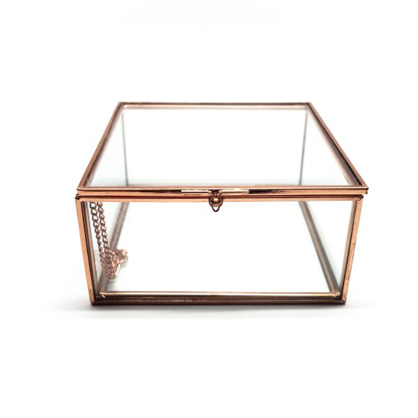 Metal Line Clear Glass Display Organizer - Image 2