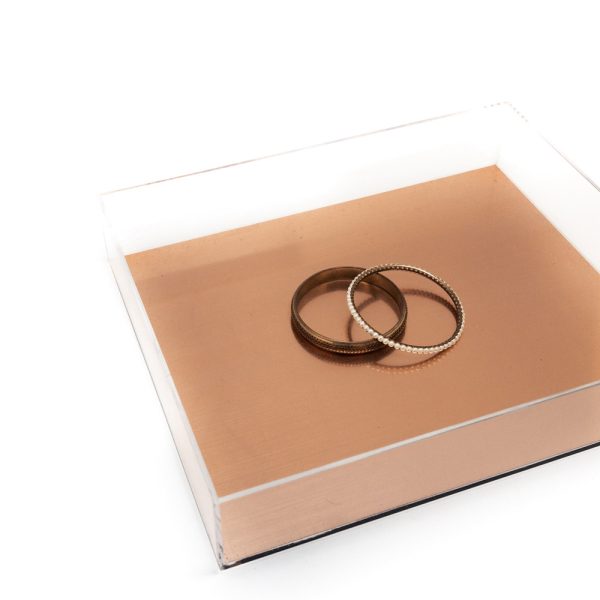 Large Rose Gold Display Acrylic Tray - Image 5