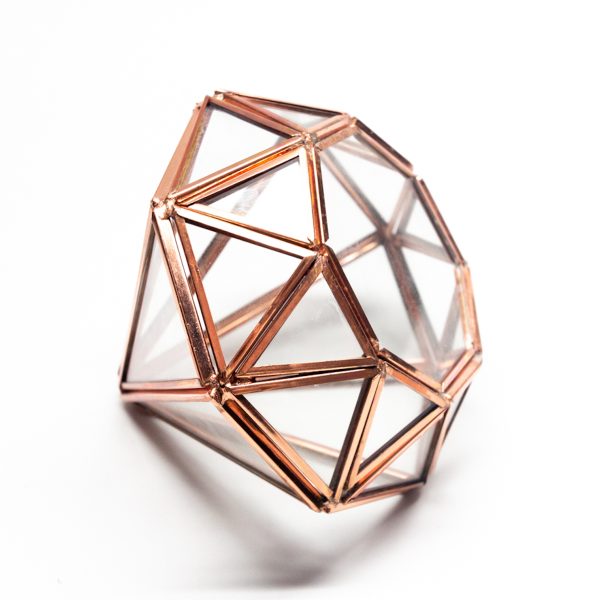 Rose Gold Large Diamond Decorative Case - Image 2