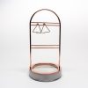Rose Gold Marble Bottom Hanging Jewelry Display Rack - Image 2