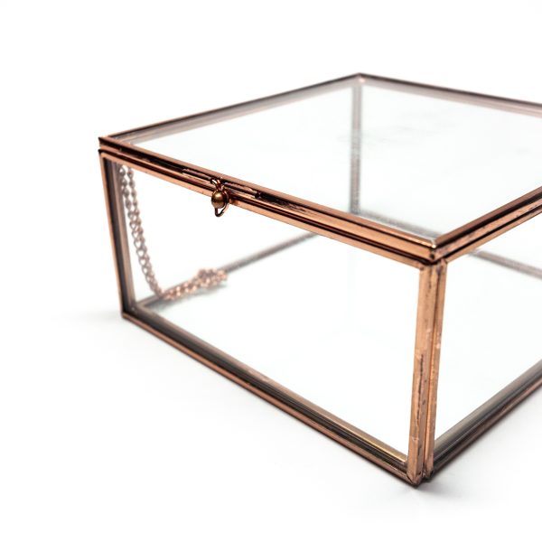 Metal Line Clear Glass Display Organizer - Image 3
