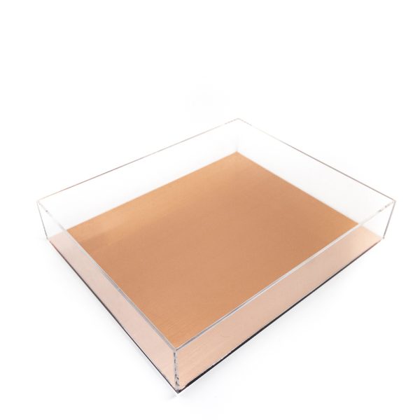 Large Rose Gold Display Acrylic Tray - Image 4