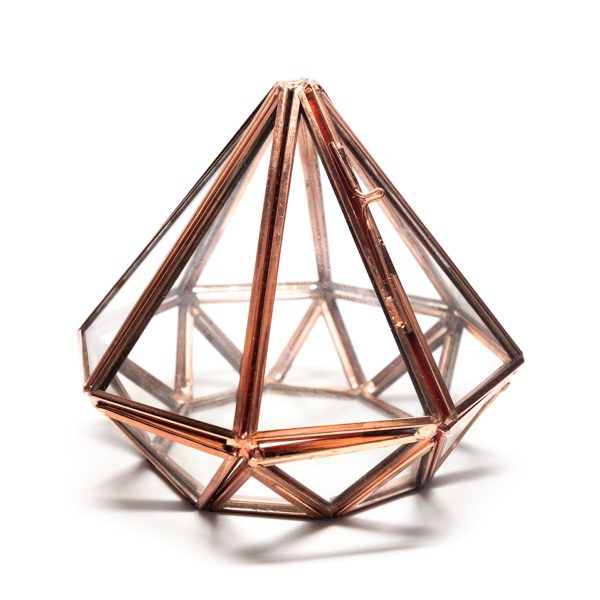 Rose Gold Large Diamond Decorative Case - Image 3
