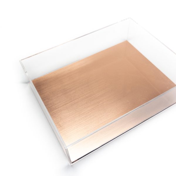 Large Rose Gold Display Acrylic Tray - Image 9