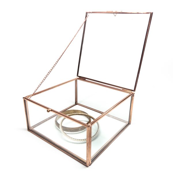 Metal Line Clear Glass Display Organizer - Image 5