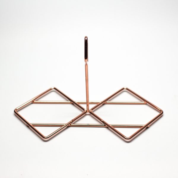 Rose Gold Square Acrylic Cotton Holders Case - Image 5