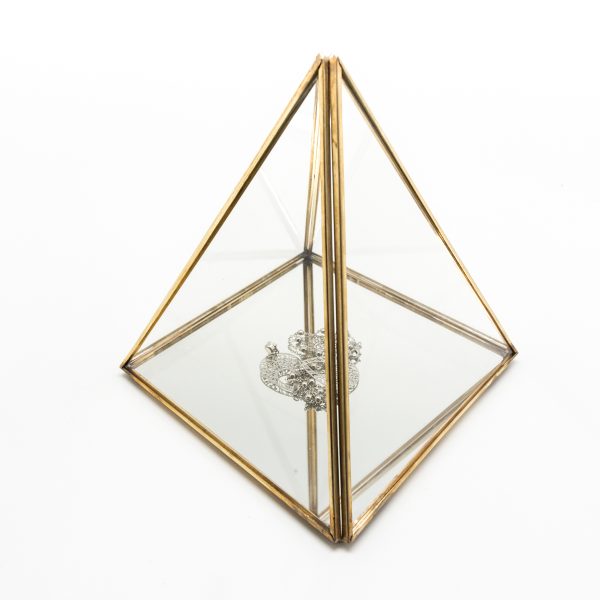 Large Copper Decorative Mirror Paramid - Image 6