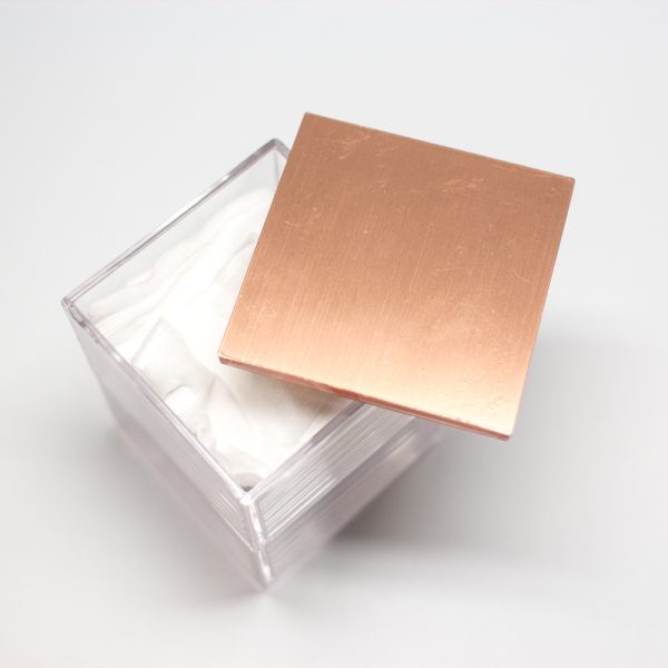 Rose Gold Square Acrylic Cotton Holders Case - Image 9