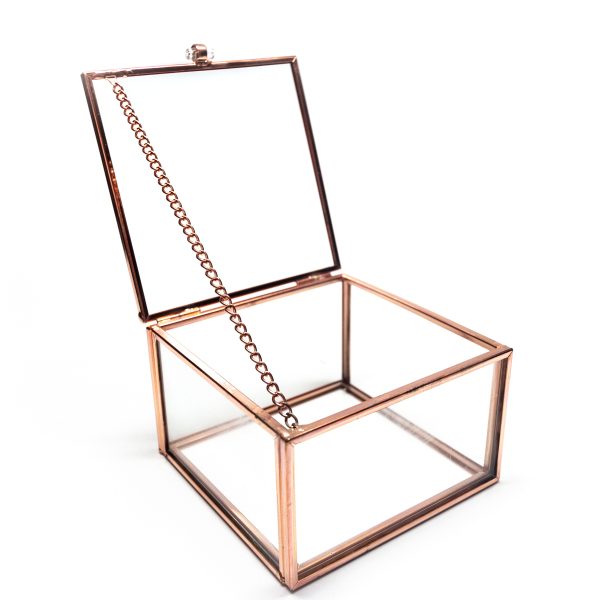 Square Metal Line Glass Display Case - Image 2
