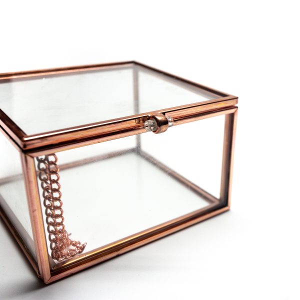 Square Metal Line Glass Display Case - Image 4