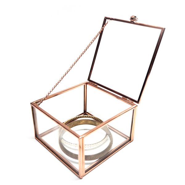 Square Metal Line Glass Display Case - Image 7