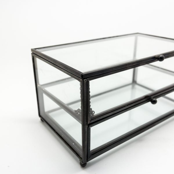 Copper Drawers Gold Jewelry Tray with Slanted Lid - Image 3