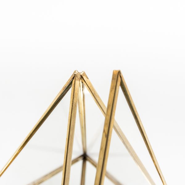 Rose Gold Decorative Mirror Paramid Display - Image 4
