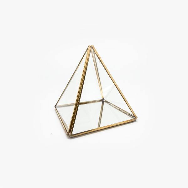 Rose Gold Decorative Mirror Paramid Display - Image 3