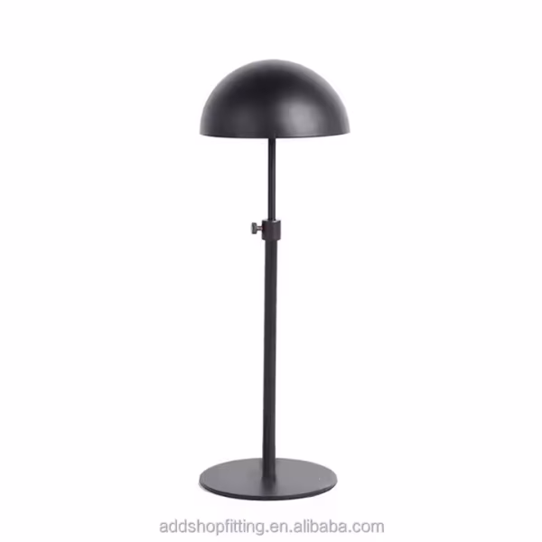 Adjustable Stainless Steel Cap Rack Holder Hat Display for Shop - Image 2
