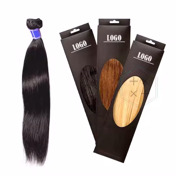 Astrid Printed Custom Logo Clip Wig Box Extension Hair Packaging - Image 2