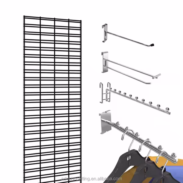 Metal Wire Shelves Gridwall Hat Display Rack for Baseball Hats Organizer - Image 5