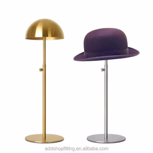 Adjustable Stainless Steel Cap Rack Holder Hat Display for Shop