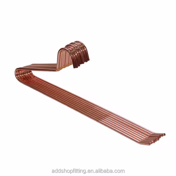 Steel 37.5 cm Rose Gold Silk Towel Scarf Skirt Pants Hanger for Whop Wardrobe Bathroom Living Room Clothing - Image 3