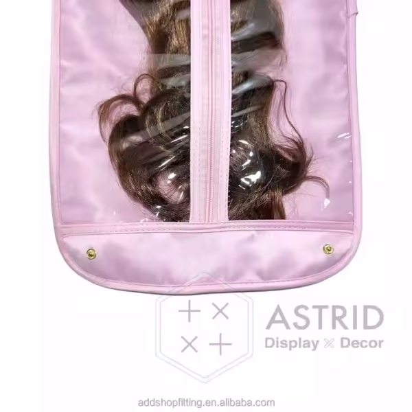 Astrid 29 X 60 cm High-end Thickened Foldable Custom logo Satin Silk Fabric Wig Hair Bag - Image 4