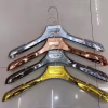 44 CM Custom Logo Chrome Like PP Plastic Heavy Duty Display Coat Clothing Clothes Hanger - Image 4