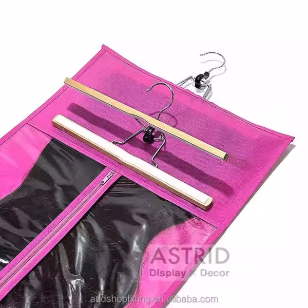Astrid 38 X 80 cm Big Non Woven Display Custom logo Wig Hair Bag for Hanger - Image 4