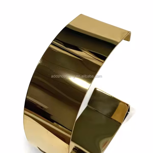 Luxury Stainless Steel Rose Gold Rack Stand Belt Display for Store - Image 6