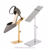 Custom logo Stainless Steel Gold Shop Display High Heels Stand Shoes Racks