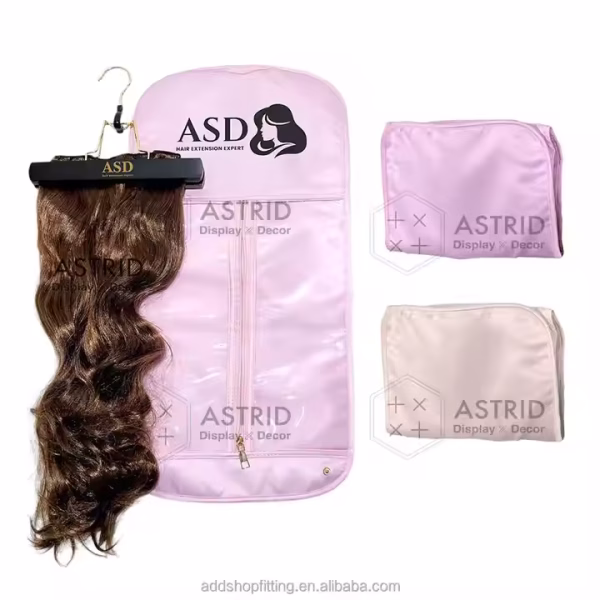 Astrid 29 X 60 cm High-end Thickened Foldable Custom logo Satin Silk Fabric Wig Hair Bag