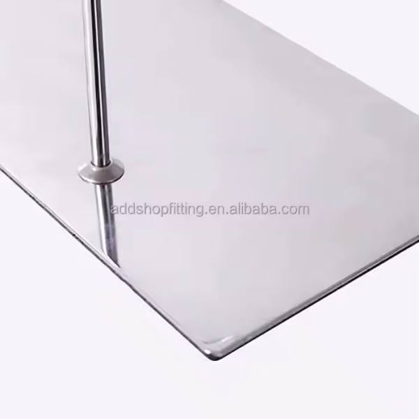 Modern Fashion Metal Steel Double Rack Boot Holder Display Stand for Retail Shop Use - Image 5