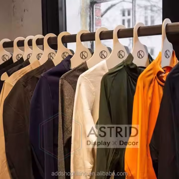 42.5 cm Functional Custom Logo Eco Friendly Card Paper thicken Cardboard clothes Hanger for shop display - Image 4