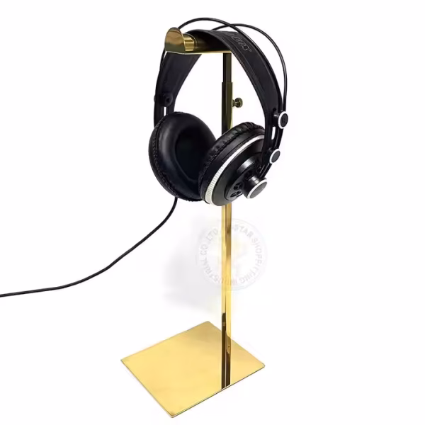 Golden Durable Shop Earphones Headsets Stand Display Rack Headphone Holder for Store - Image 3
