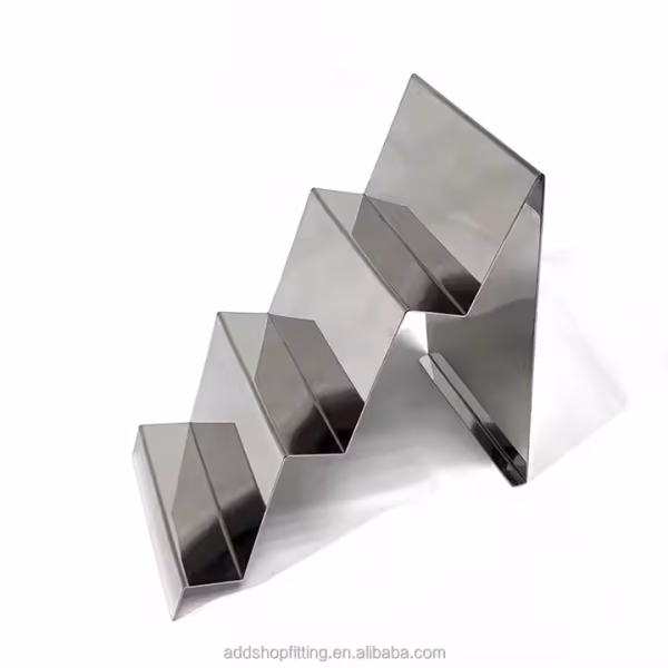 Durable Stainless Steel Custom Logo High End Holder Wallet Stand Display for Retail Shop - Image 4