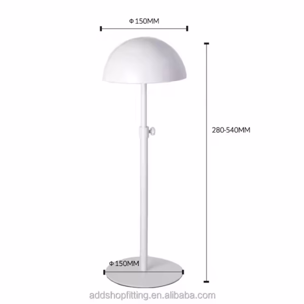 Adjustable Stainless Steel Cap Rack Holder Hat Display for Shop - Image 3
