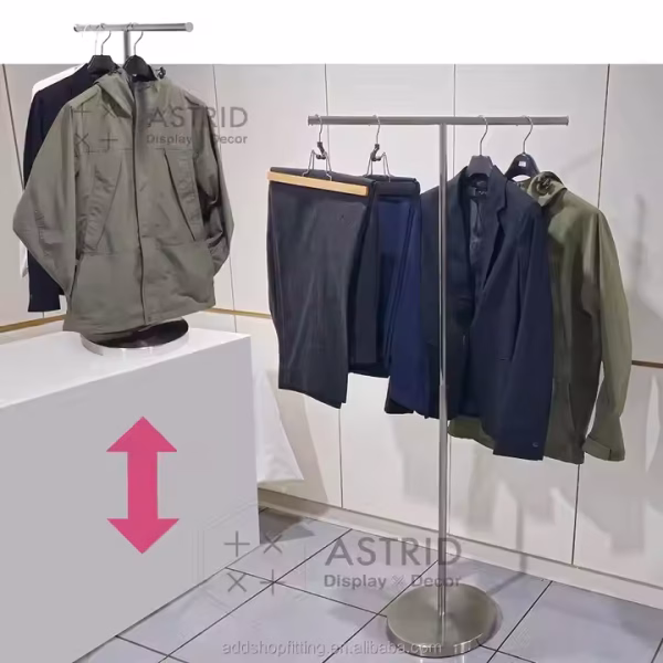 Astrid 23 cm Custom logo Wooden Scarf Towel Skirt Display Trouser Pants Hanger for Store - Image 5