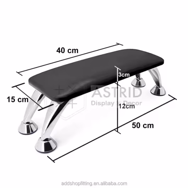Pink Manicure Soft PU Leather Nail Art Hand Stand Holder Nail Hand Rest Pillow Cushion for Manicure Salon - Image 3