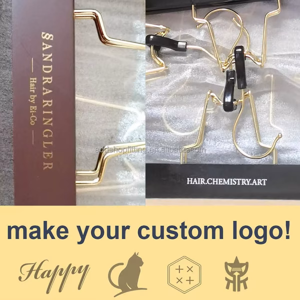 42 CM Custom logo Wood Pants Jacket Coat Clothes Hanger for Display - Image 5