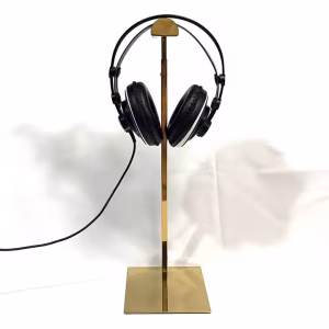 Golden Durable Shop Earphones Headsets Stand Display Rack Headphone Holder for Store