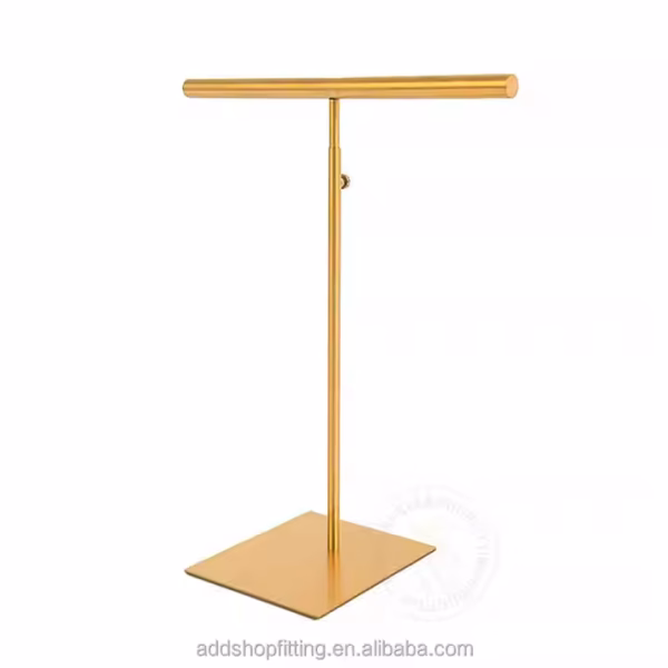Custom Logo Gold Earphone Headphone Headset Stand Modern Stainless Steel Retail Display Holder for Home Use - Image 3